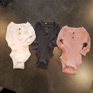 Baby ribbed onesies